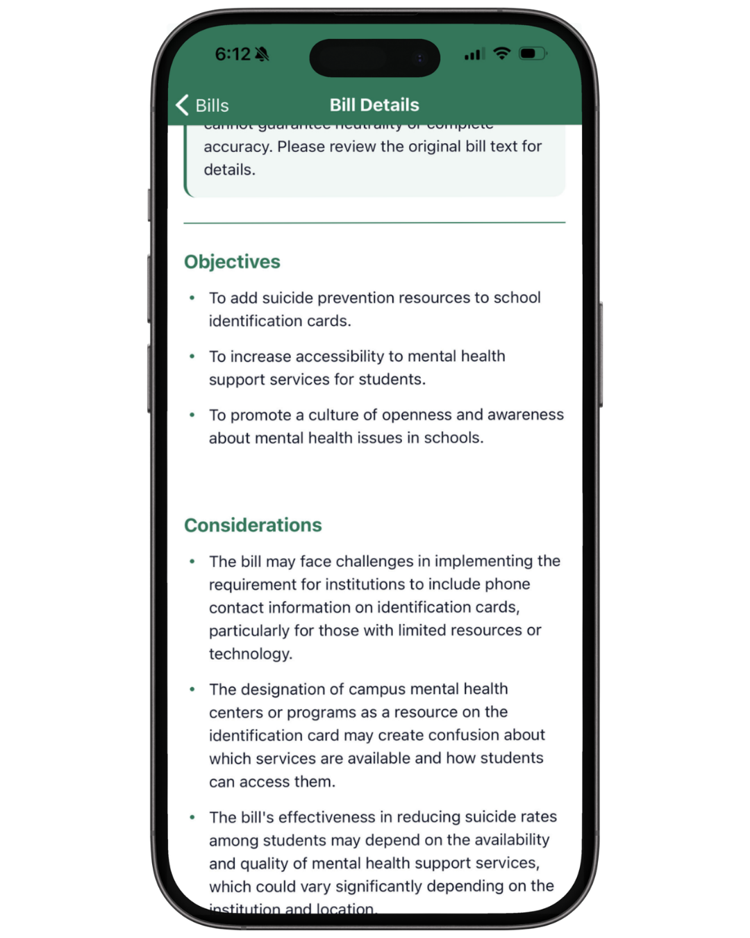 CivixThread app — Understand bills in plain language